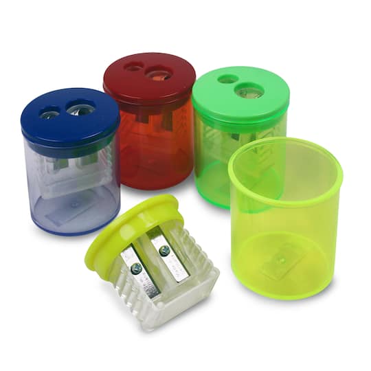 6 Packs: 12 ct. (72 total) Two-Hole Pencil Sharpener
